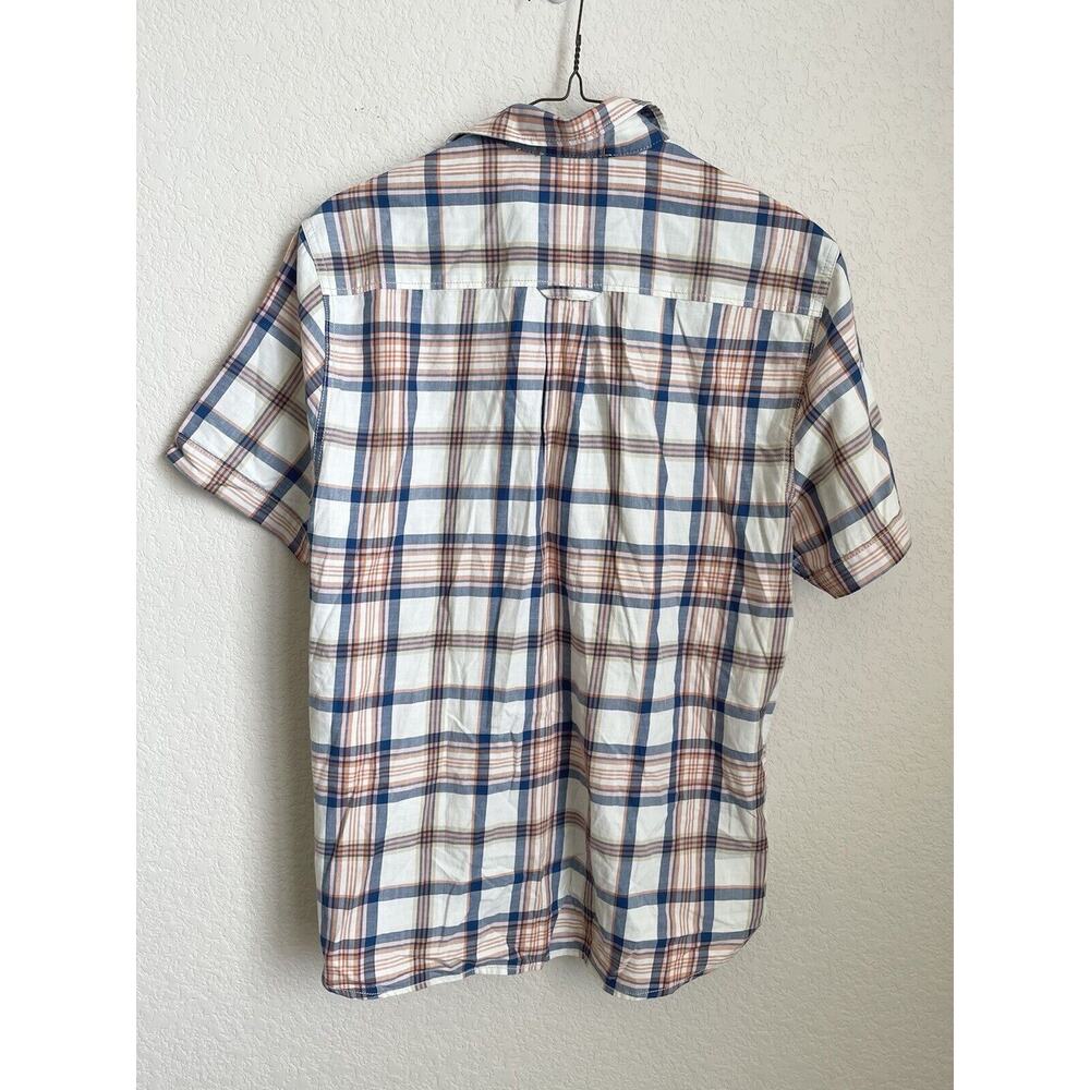 Tommy Bahama Mens Orange Striped Button Down Shirt Small 100% Cotton Pre-owned - Picture 12 of 12